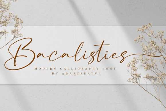 Bacalisties: A Handwritten Font for Authentic Brand Storytelling