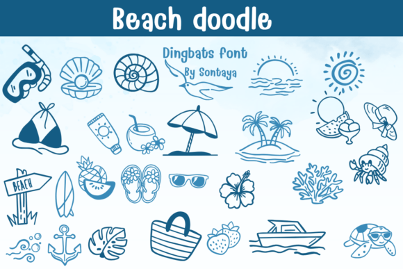 Beach Doodle: A Playful Typeface for Sun-Kissed Branding