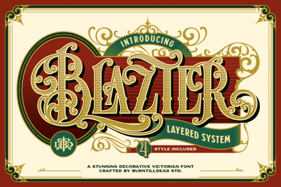 Blazter: The Victorian Font That Brings Vintage Drama to Modern Design