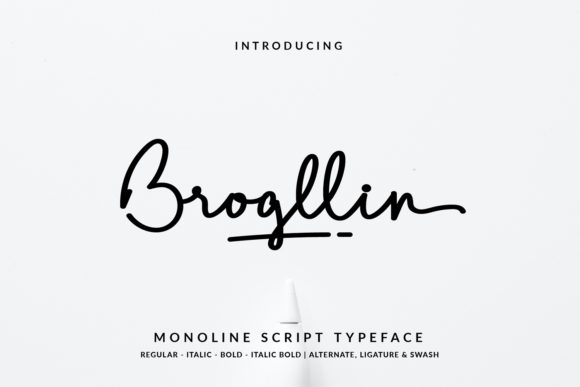 Brogllin: The Handwritten Font That Feels Both Personal and Polished