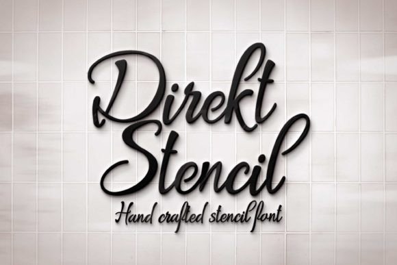 Direkt Stencil: A Script Font with Handwritten Charm