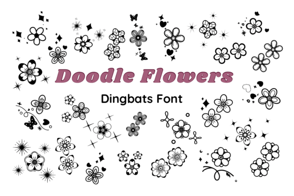 Doodle Flowers: A Playful Typeface for Modern Crafters