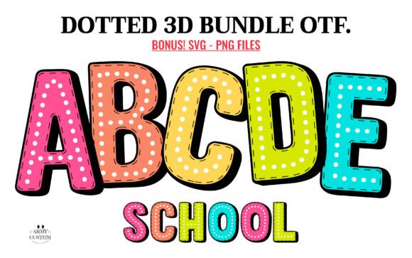 Dotted 3D Rainbow: Bringing Whimsy and Vibrancy to Your Designs