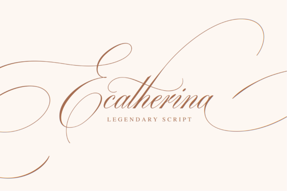 Ecatherina: A Script Font for Elegant, Timeless Design Projects
