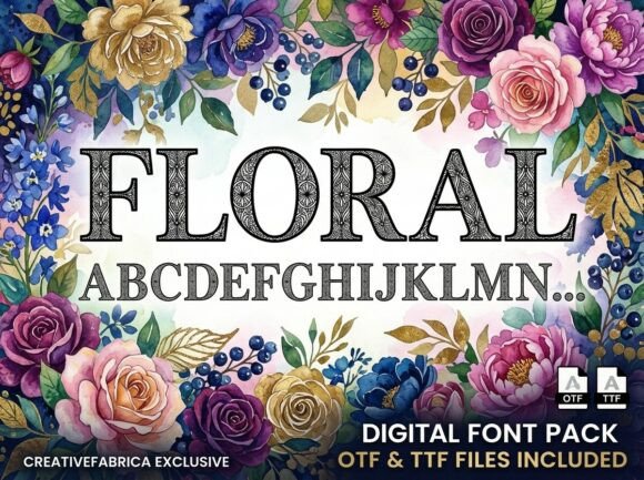 Floral: A Display Typeface for Bold, Artistic Branding