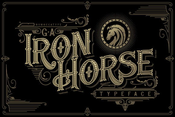 Iron Horse: The Bold Blackletter Font for Unforgettable Designs