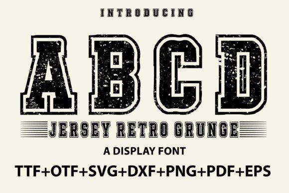 Jersey Retro Grunge: A Font with Game-Changing Grit