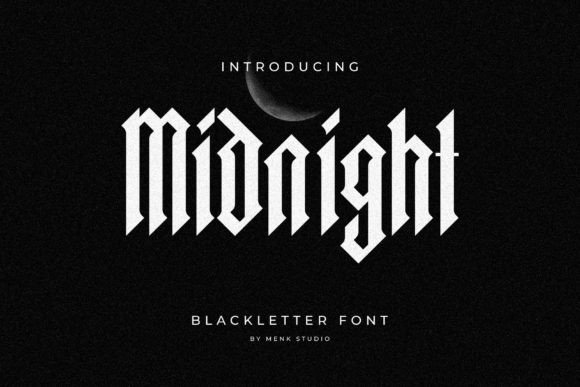 Midnight Blackletter: Gothic Elegance for Modern Design