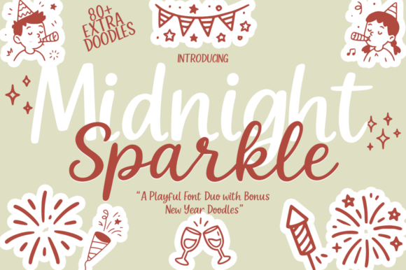 Midnight Sparkle: A Festive Font Pairing for Designers