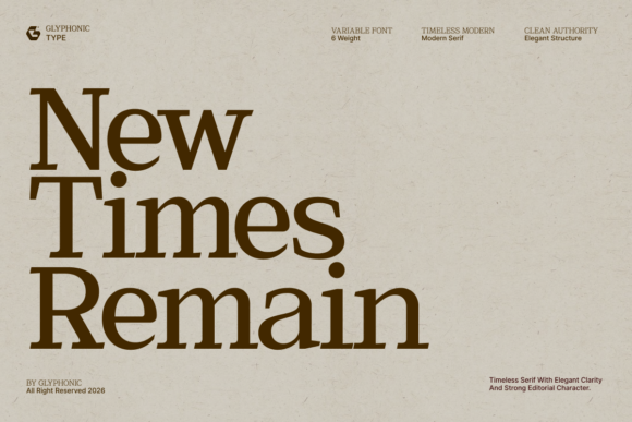 New Times Remain: The Serif Font That Commands Authority