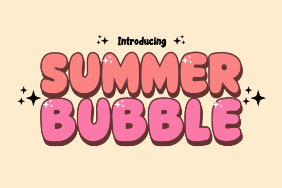 Summer Bubble: Your Go-To Font for Playful, Youthful Designs