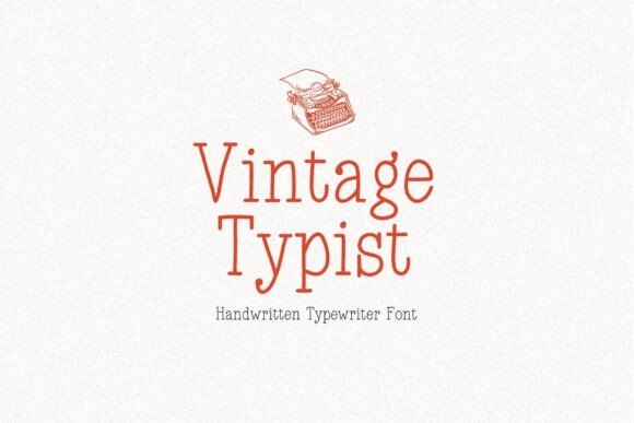Vintage Typist: The Handmade Font for Authentic Storytelling