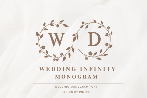 Wedding Infinity Monogram: Elegant Typography for Memorable Moments
